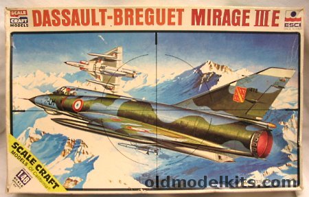 ESCI 1/48 Dassault-Breguet Mirage III E - French / Swiss / Australia RAAF / Spanish Air Force, SC 4030 plastic model kit